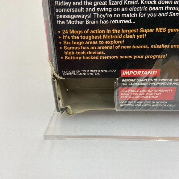 Super Metroid Super Nintendo Entertainment System SNES Complete Not Tested - Picture 3 of 10